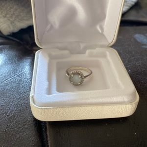 Light aquamarine ring size 5 or 5.5